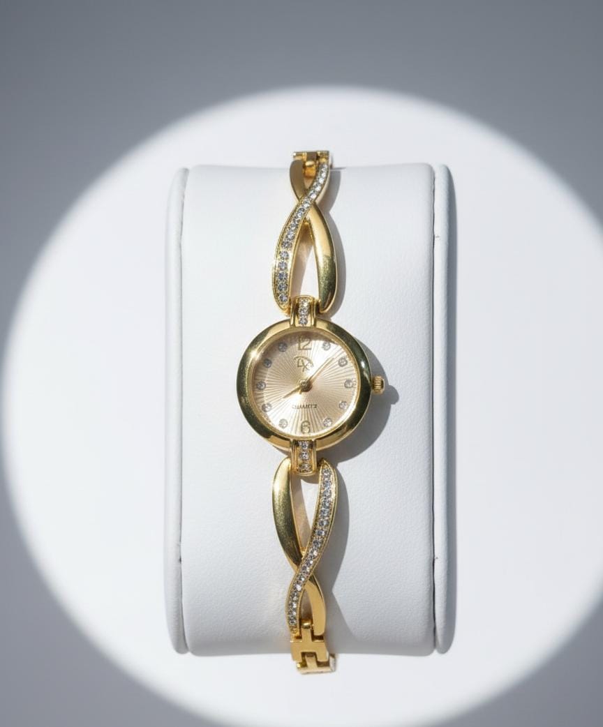 Women’s Elegant Zircon Korean Watch