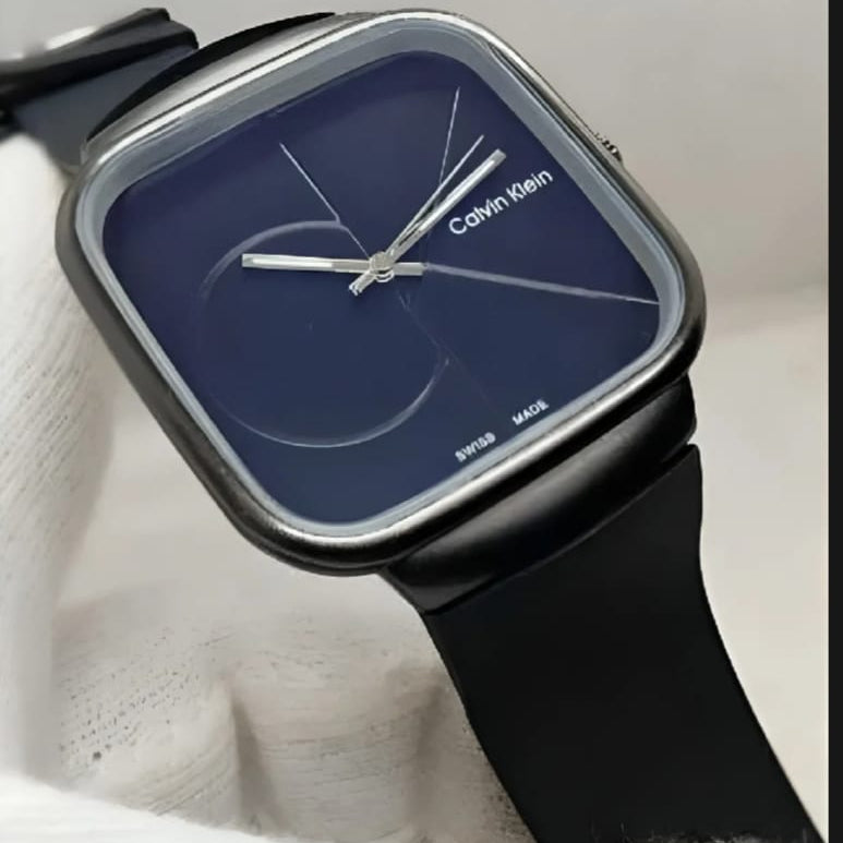 Calvin Klein Men’s Square Dial Watch – Elegant Modern Stainless Steel Wristwatch for Everyday & Formal Wear
