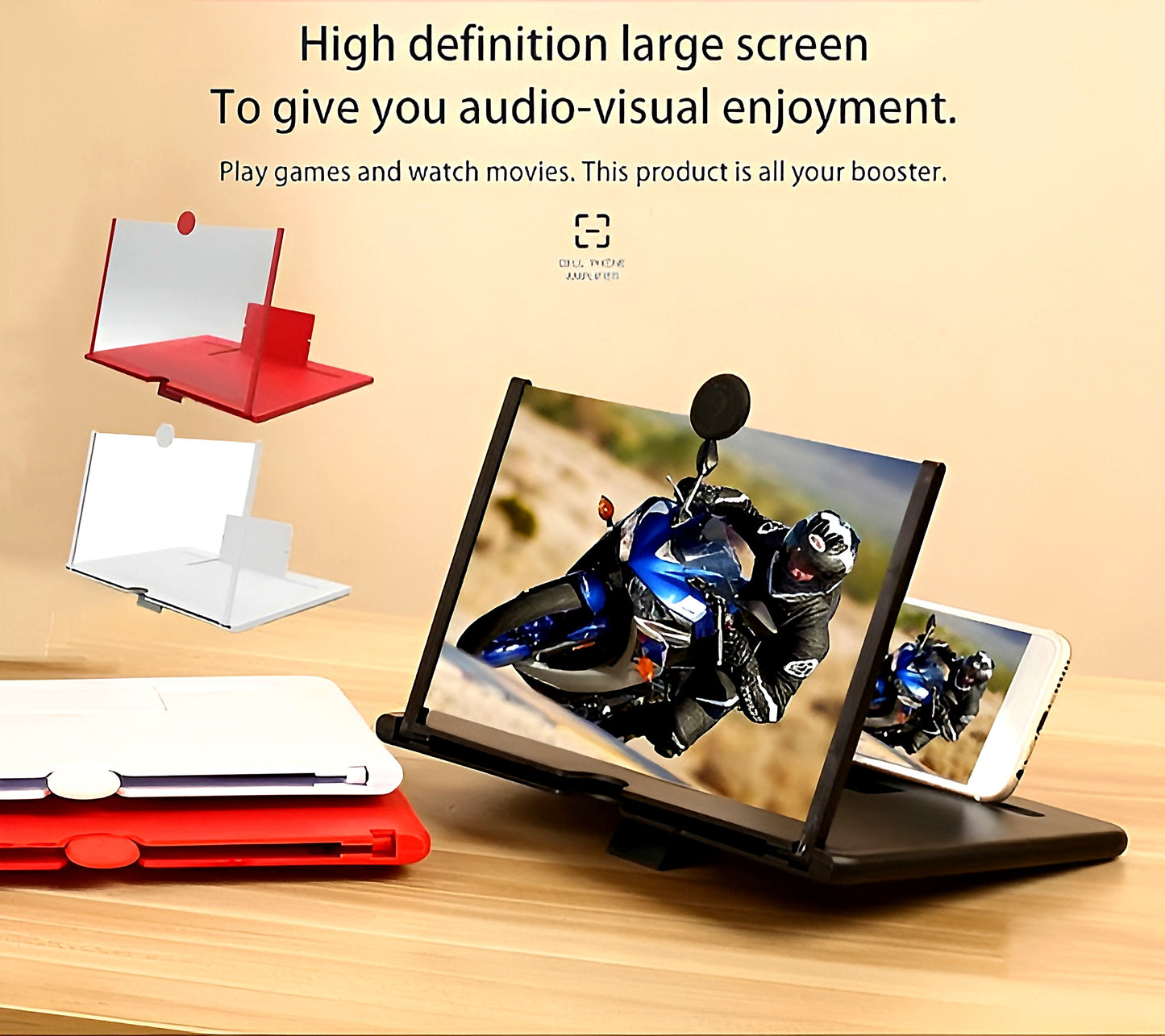 F3 Mobile Screen Magnifier ā 8" HD Display Enlarger