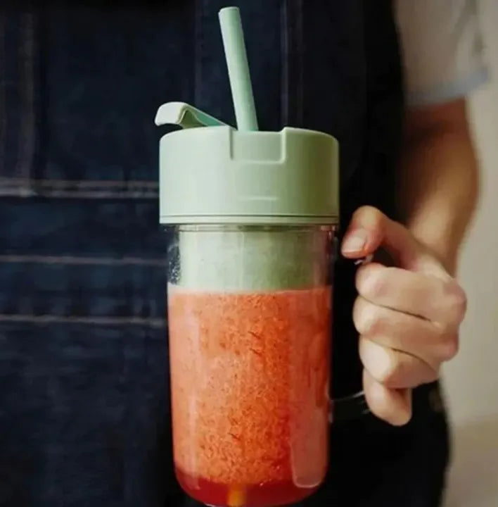 Portable Mini Juicer Blender with Straw