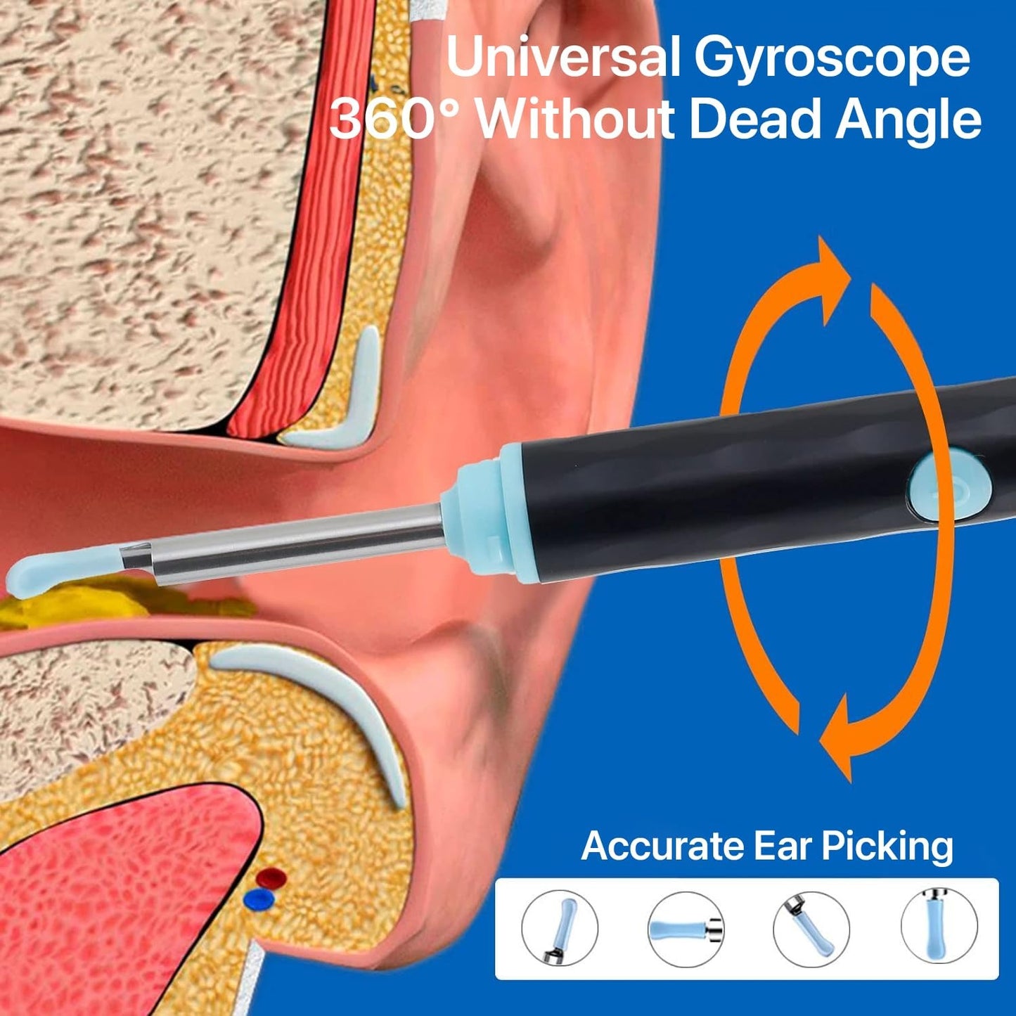 Rechargeable Wireless Ear Camera Kit – Smart Ear Cleaner