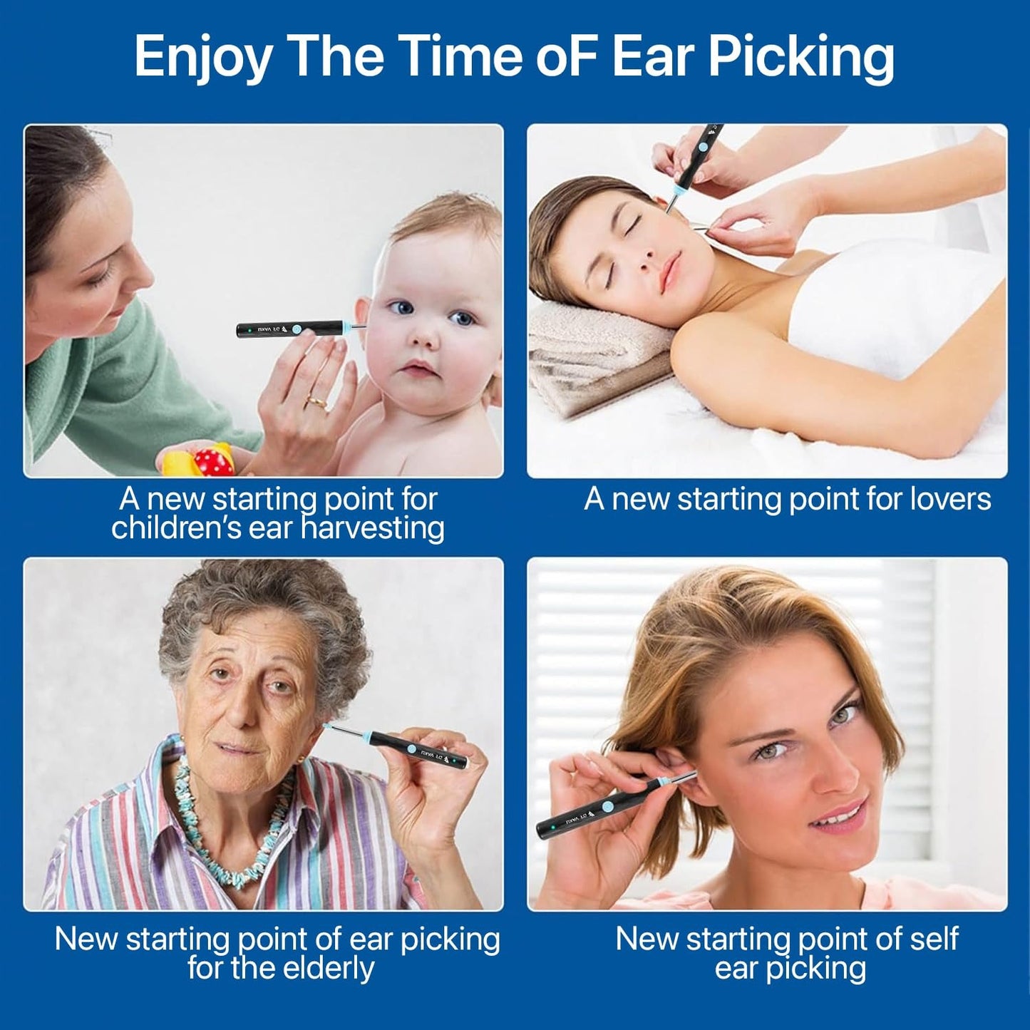 Rechargeable Wireless Ear Camera Kit – Smart Ear Cleaner