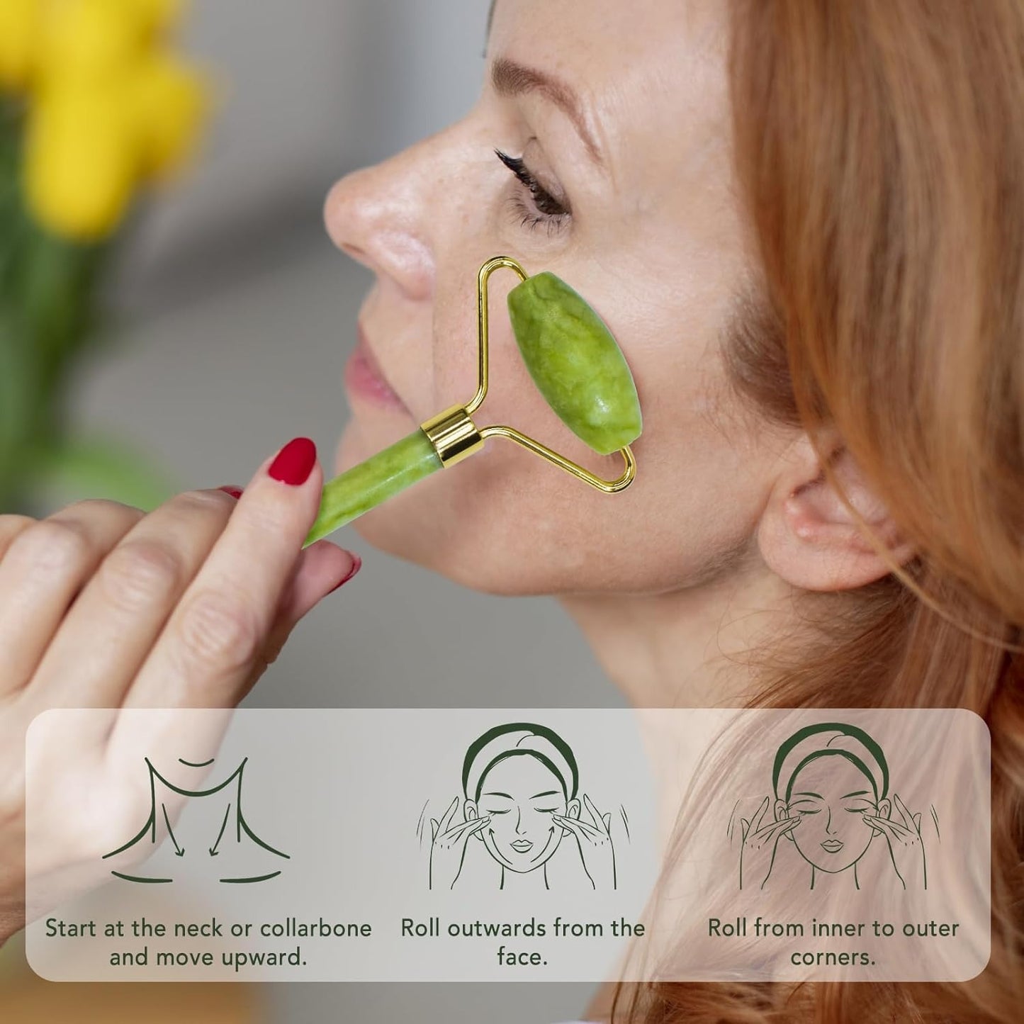 Jade Face Roller & Gua Sha