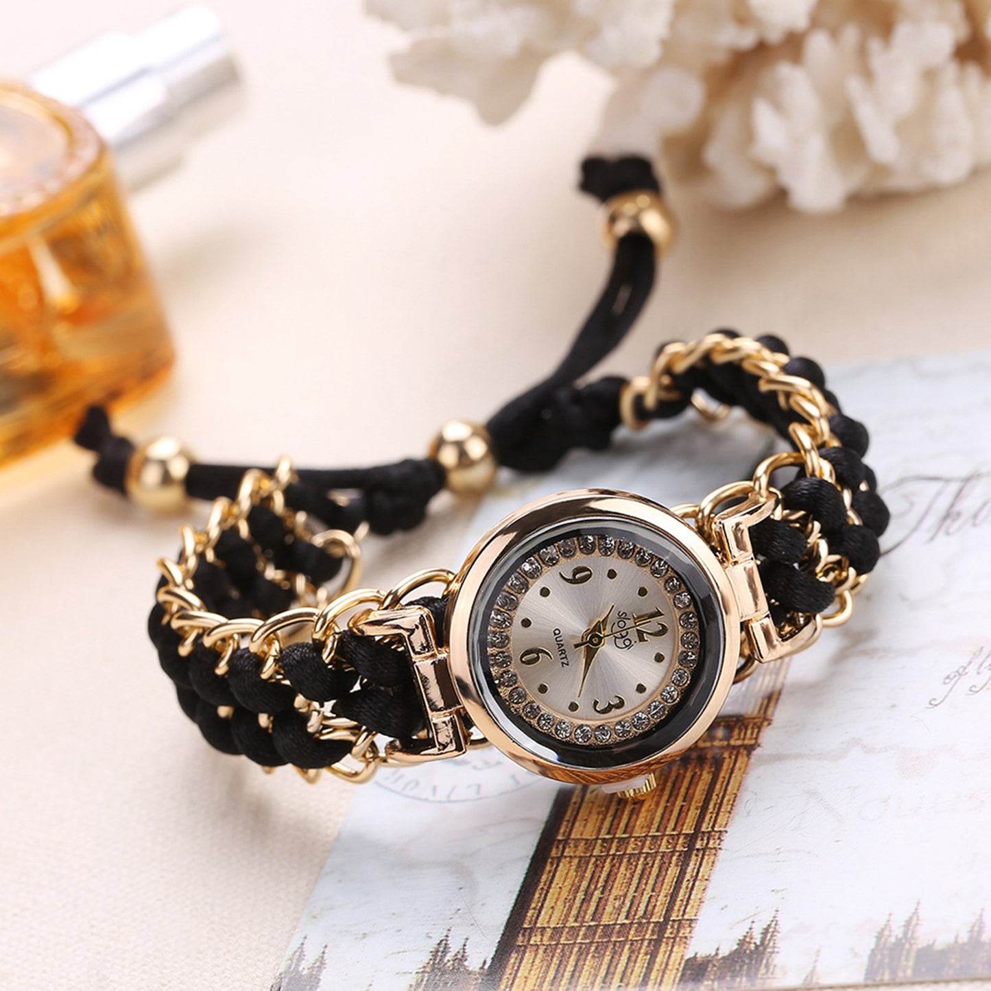 Girls’ Luxury Woven Bracelet Watch
