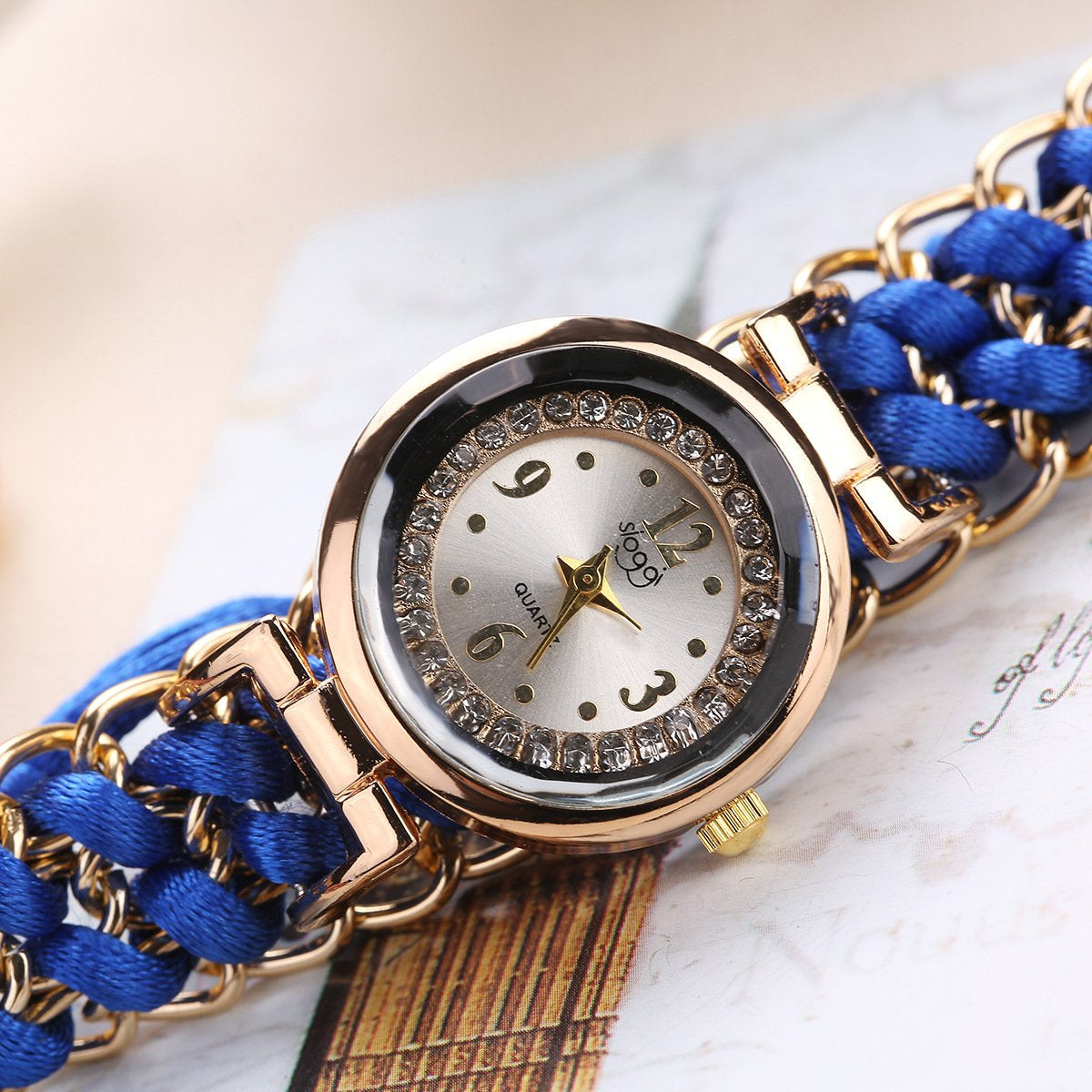 Girls’ Luxury Woven Bracelet Watch