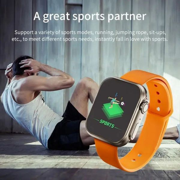 D20 Ultra Fitness Bluetooth Smartwatch with Heart Rate & Blood Pressure Monitoring
