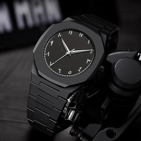 Aura Minimalist Black Dial Watch