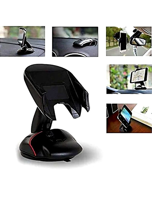 Mouse-Shaped Mobile Holder – 360° Rotating Car & Desk Phone Stand